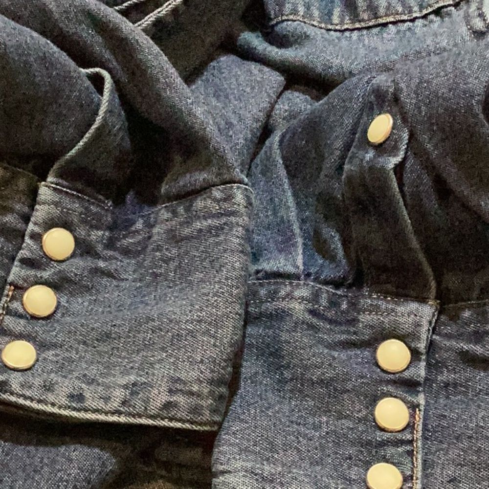 NWT Wrangler Lil Nas X Collection Denim Shirt Large Country Old Town Road - Picture 10 of 13